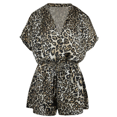 JAIMY Amaia leopard playsuit