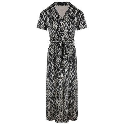 JAIMY Sevyn short sleeve travel dress black