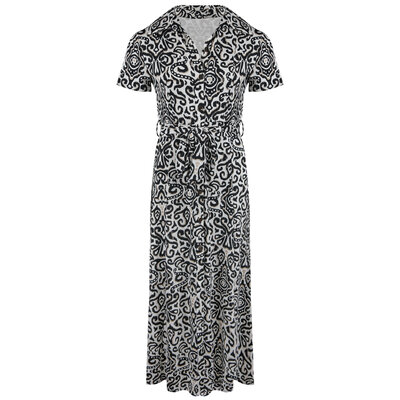 JAIMY Lilian printed travel dress black