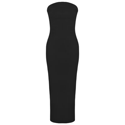 JAIMY Kardashian strapless dress black