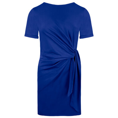 JAIMY Winnie knot detail t-shirt dress blue
