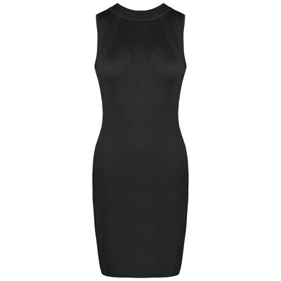 JAIMY Aria ribbed dress black