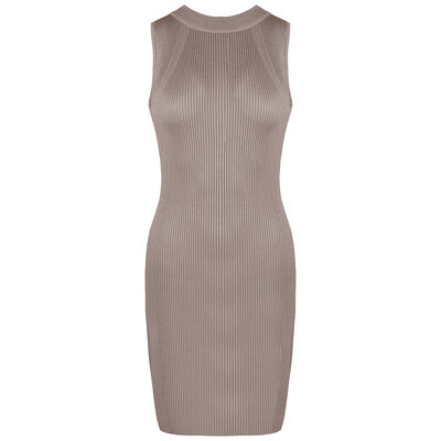 JAIMY Aria ribbed dress taupe
