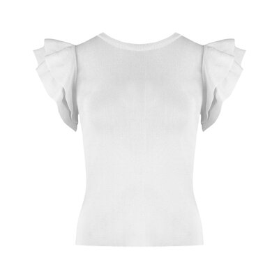 JAIMY Mckinley ruffle top white