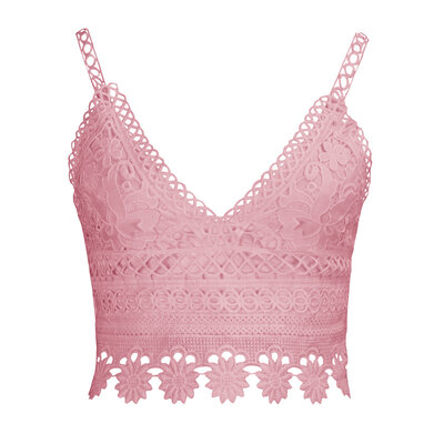 JAIMY Estrella crochet top light pink