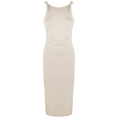 JAIMY Elle midi travel dress beige