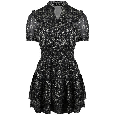 JAIMY Dubai metallic dress black