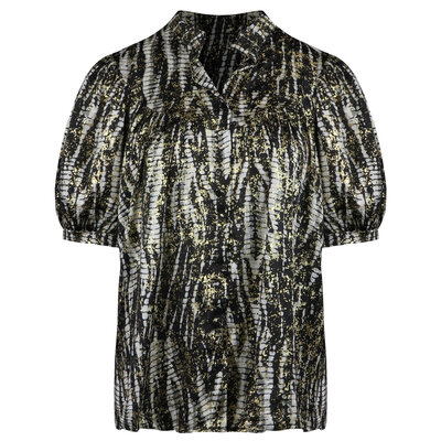JAIMY Lexi metallic print blouse
