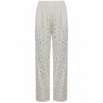 JAIMY Selene metallic detail pants creme