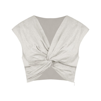 JAIMY Journi linnen top creme