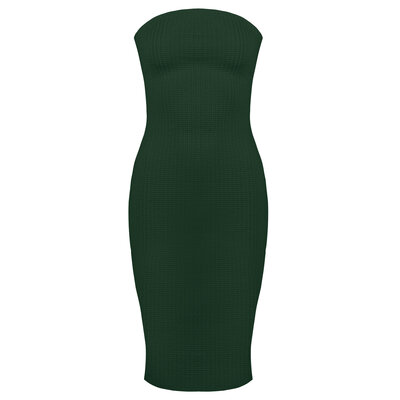 JAIMY Strapless mini dress emerald