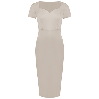JAIMY Evie midi dress beige