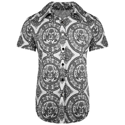JAIMY Mira printed travel blouse black