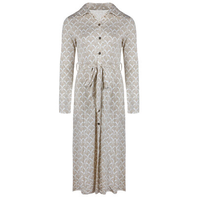 JAIMY Marina printed travel dress beige