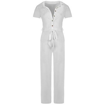 JAIMY Violet travel jumpsuit white