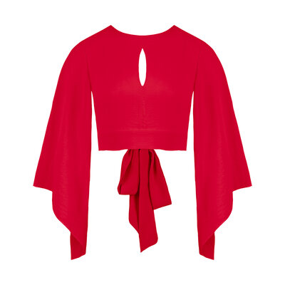 JAIMY Lorelei open back top red