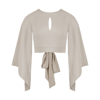 JAIMY Lorelei open back top beige