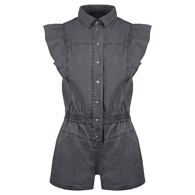 JAIMY Charley denim playsuit grey
