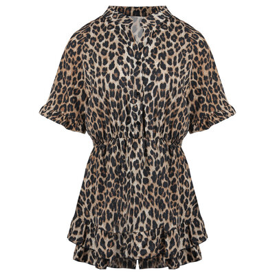 JAIMY Adley leopard playsuit
