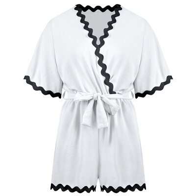 JAIMY Maddison playsuit white