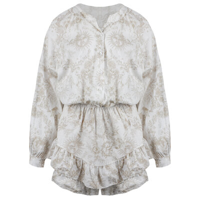 JAIMY Nadia printed playsuit beige