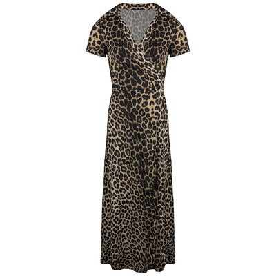 JAIMY Aubrey travel wrap dress leopard