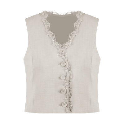 JAIMY Emery gilet beige