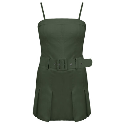 JAIMY Lainey playsuit army green