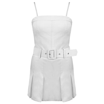 JAIMY Lainey playsuit white