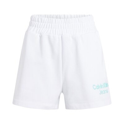 CALVIN KLEIN Stacked institutional shorts bright white