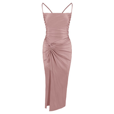 JAIMY Molly silk maxi dress rose