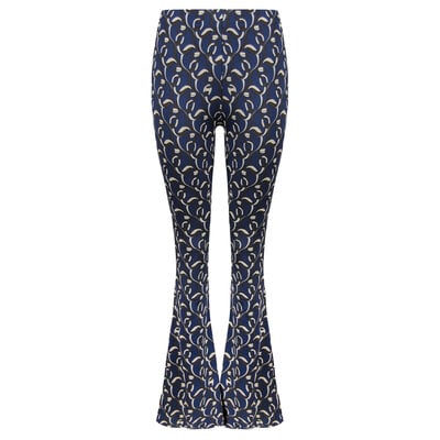 JAIMY Florence travel flared pants navy