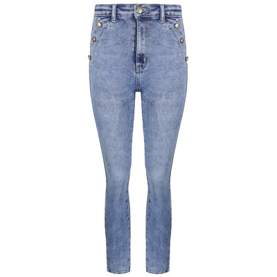 JAIMY Kira gold button jeans blue