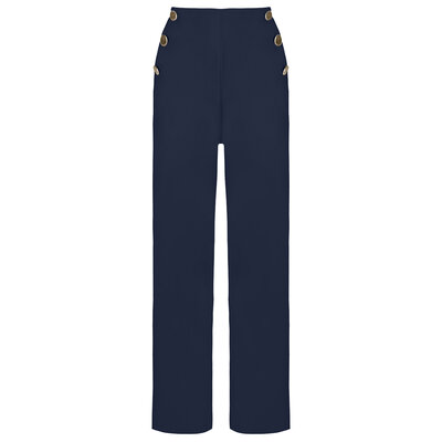 JAIMY Ariana gold button pantalon navy