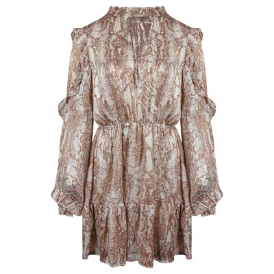 JAIMY Mara printed ruffle dress