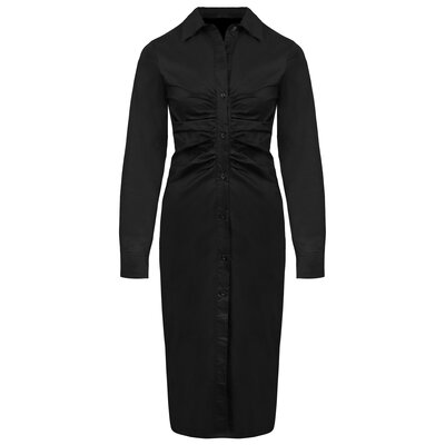 JAIMY Madilyn ruched midi dress black