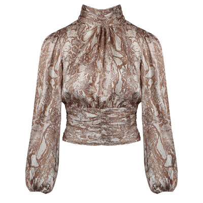 JAIMY Mara printed cropped blouse