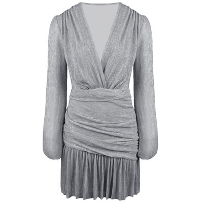 JAIMY Wynter metallic dress silver