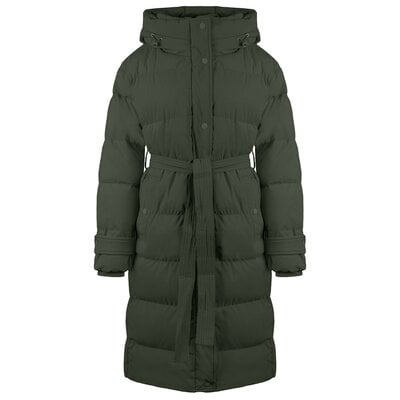 JAIMY Khloe belted puffer jacket army green