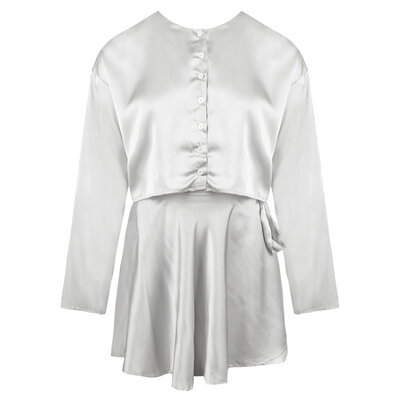 JAIMY Millie satin set white