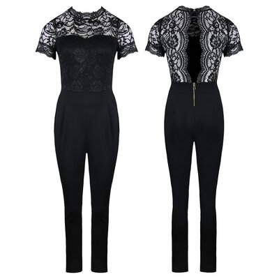 JAIMY Vegas lace jumpsuit black