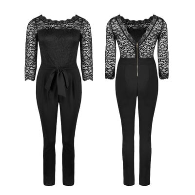 JAIMY Lace 2 ways to wear jumpsuit black