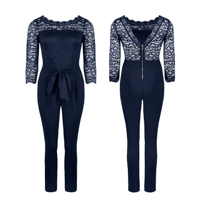 JAIMY Lace 2 ways to wear jumpsuit navy