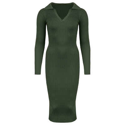 JAIMY Zoey knitwear dress army green