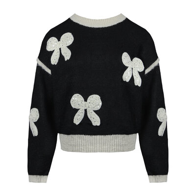 JAIMY Kaylee bow round neck sweater