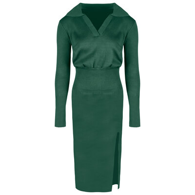 JAIMY Londyn knitwear dress emerald green