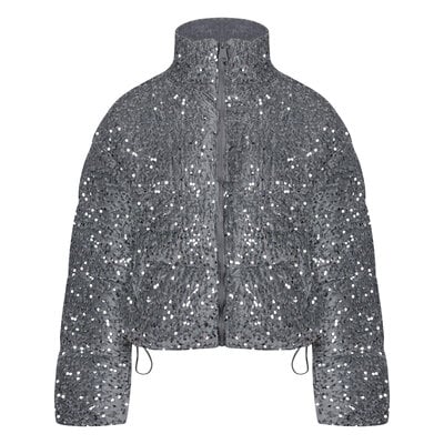 JAIMY Taylor sequin bomber grey/silver