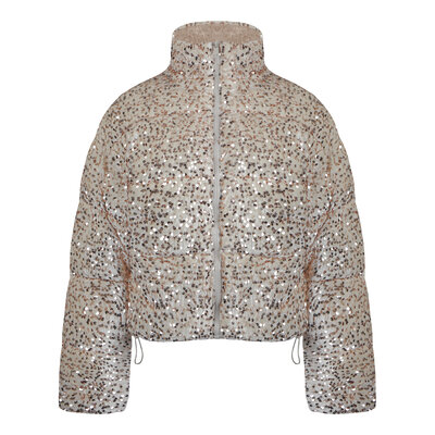 JAIMY Taylor sequin bomber beige/rose