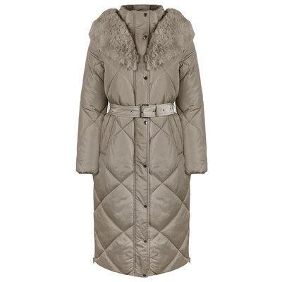 JAIMY Celeste puffer jacket taupe