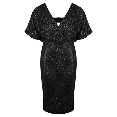 JAIMY Mya sequin dress black